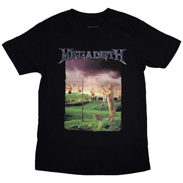 Megadeth Unisex Adult Youthanasia Track List T-Shirt XXL Svart Black XXL