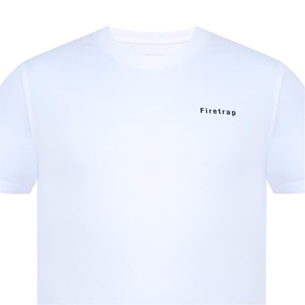 Firetrap Herr T-shirt i bomull M Vit White M