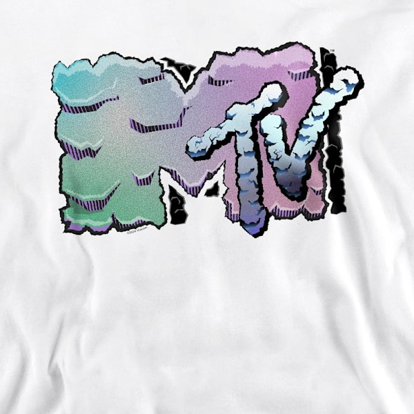 MTV Unisex Vuxen Gradient Sweatshirt M Vit White M