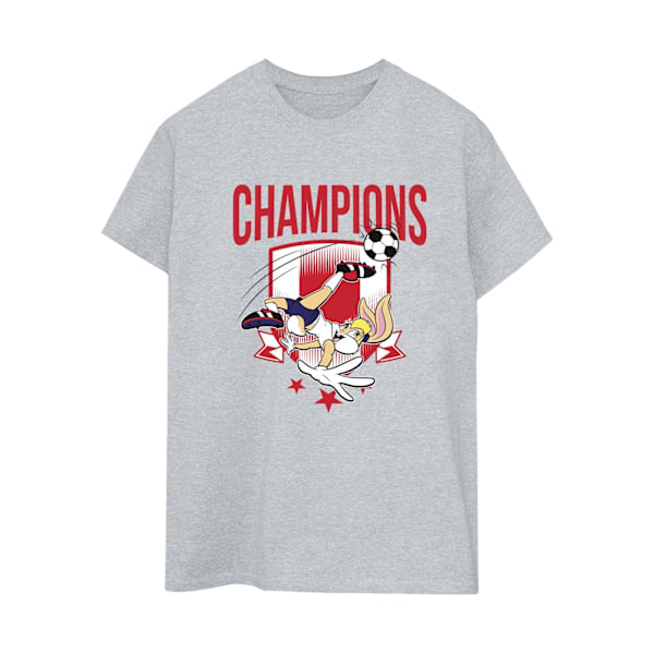 Looney Tunes Dam/Damer Lola Football Champions Bomull Boyfriend T-Shirt L Sports Grey Sports Grey L