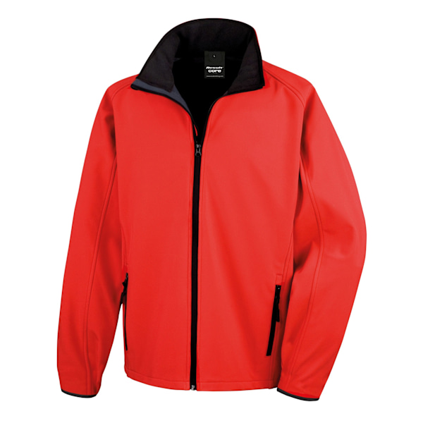 Result Core Mens Printable Soft Shell Jacket L Röd/Svart Red/Black L