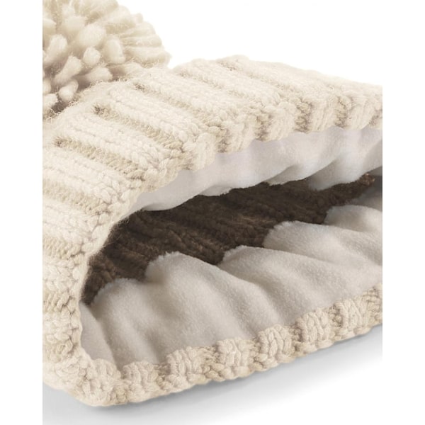 Beechfield Unisex Vuxen Kabel Stickad Melange Mössa One Size Havregryn Oatmeal One Size