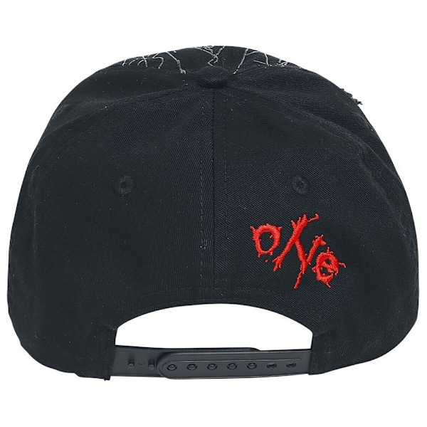 Metallica One Distressed Skull Baseball Cap One Size Black Black One Size