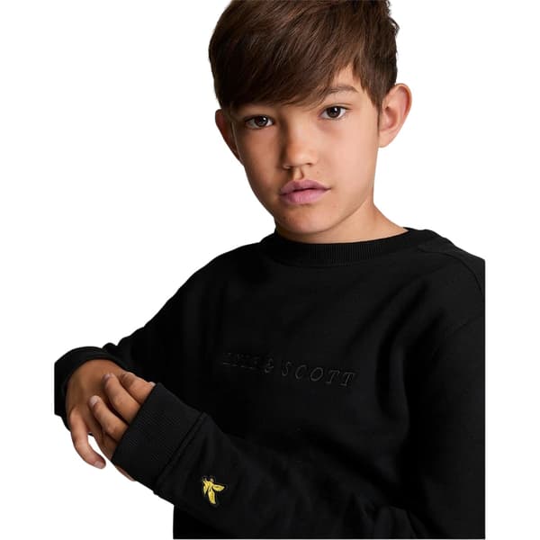 Lyle & Scott Barn/Kids Rundhals Regular Sweatshirt 5-6 år Black 5-6 Years