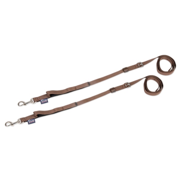 Shires Nylon Web Häst Sidotygel (2-pack) One Size Brun Brown One Size