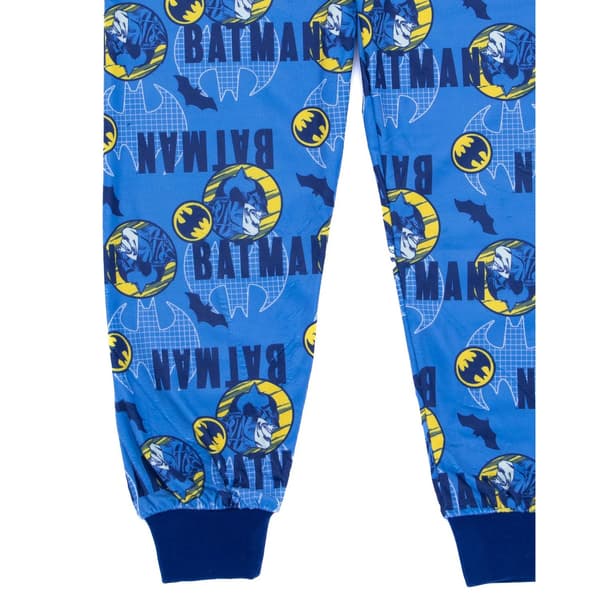 Batman Pojkar Långärmad Pyjamas Set 7-8 År Grå/Blå/Gul Grey/Blue/Yellow 7-8 Years