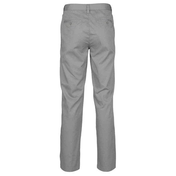 Henbury Dam/Damkläder Platta Framtill Byxor 8 UK L Stålgrå Steel Grey 8 UK L