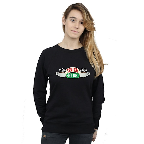 Friends Dam/Kvinnor Central Perk Sweatshirt XL Svart Black XL
