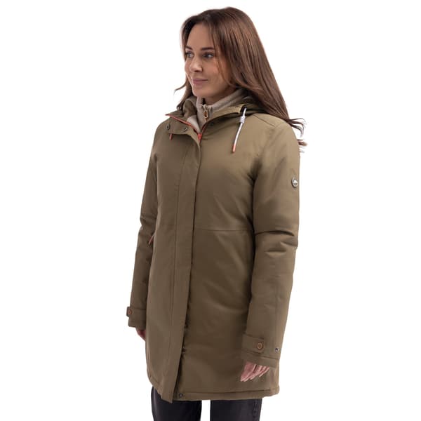 Trespass Melissa Vadderad Vattentät Jacka för Dam S Ljus Khaki Light Khaki S