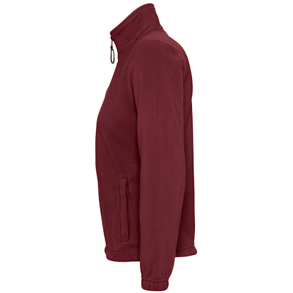 SOLS Dam/Kvinnor North Full Zip Fleece Jacka XXL Burgundy Burgundy XXL