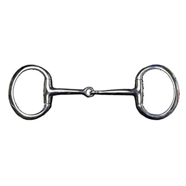 Lorina Hollow Mouth Eggbutt Snaffle 4.5in Silver Silver 4.5in