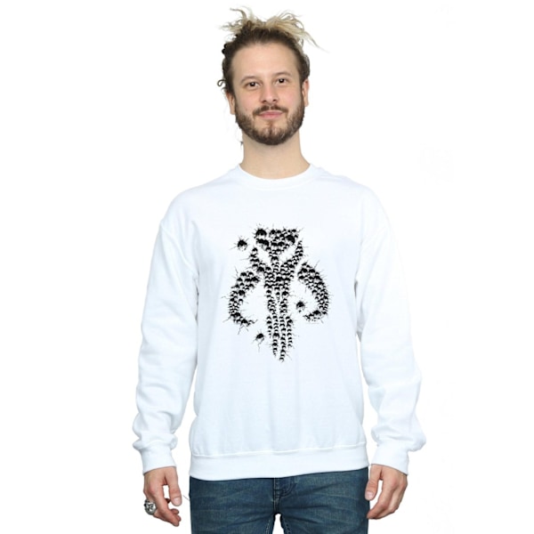 Star Wars Herr The Mandalorian Blaster Skull Sweatshirt 4XL Vit White 4XL