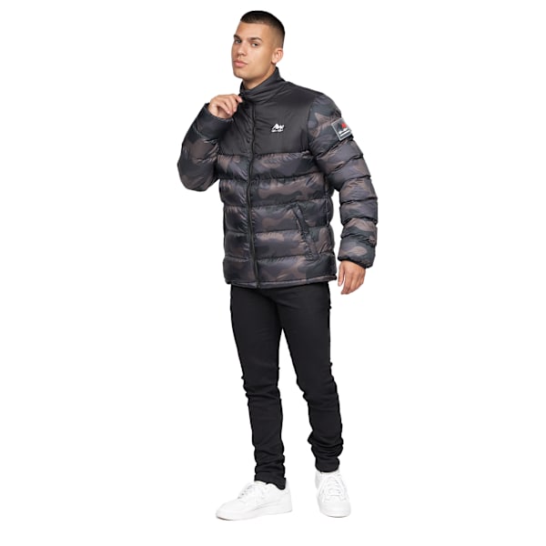 Born Rich Carlito Camo Oversized Vadderad Jacka M Svart Black M