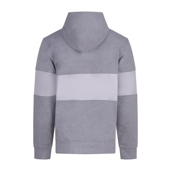 Front Row Herr Tung Panelerad Hoodie 3XL Heather Grå/Vit Heather Grey/White 3XL
