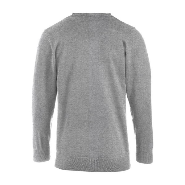 Clique Herr Aston Stickad V-ringad Sweatshirt M Grå Melange Grey Melange M