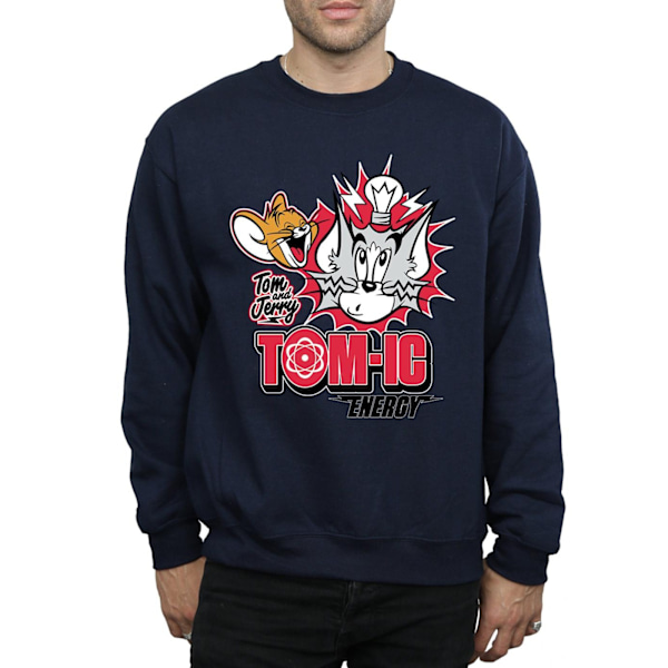 Tom And Jerry Tomic Energy Sweatshirt M Marinblå Navy Blue M