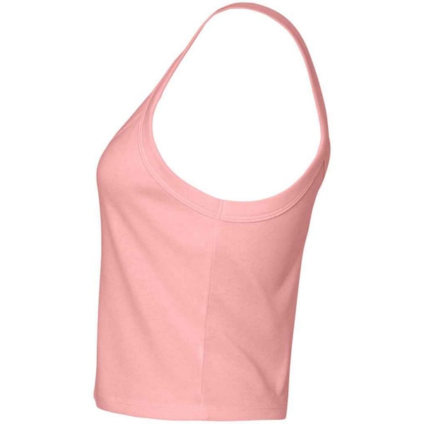 Bella + Canvas Dam/Kvinnors Micro-Rib Spaghetti Rem Tank Top Solid Pink 6 UK - 8 UK