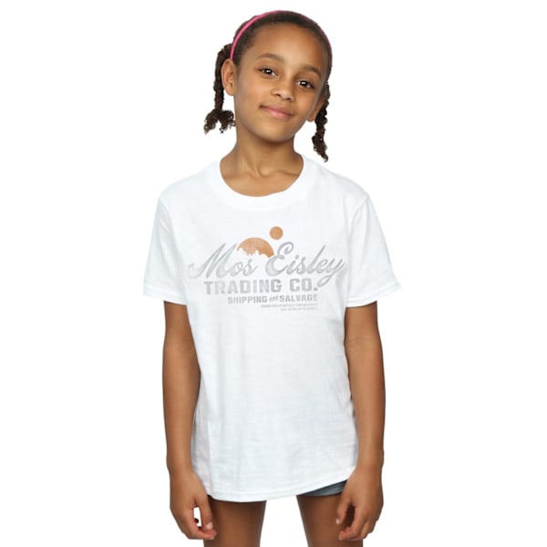 Star Wars Girls Mos Eisley Trading Co Bomull T-shirt 9-11 år White 9-11 Years