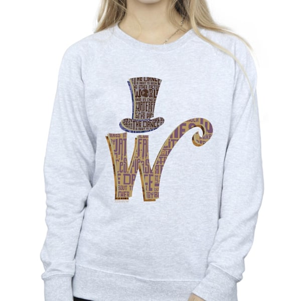 Willy Wonka Dam/Dam W Logotyp Mössa Sweatshirt M Sports Grey Sports Grey M