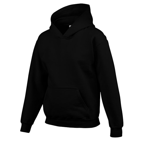Gildan Barn/Barn Tung Blandad Hoodie 5-6 År Svart Black 5-6 Years