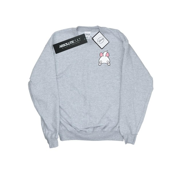 Disney Dam/Kvinnor Aristocats Marie Baksida Bröst Tryck Sweatshirt Sports Grey S