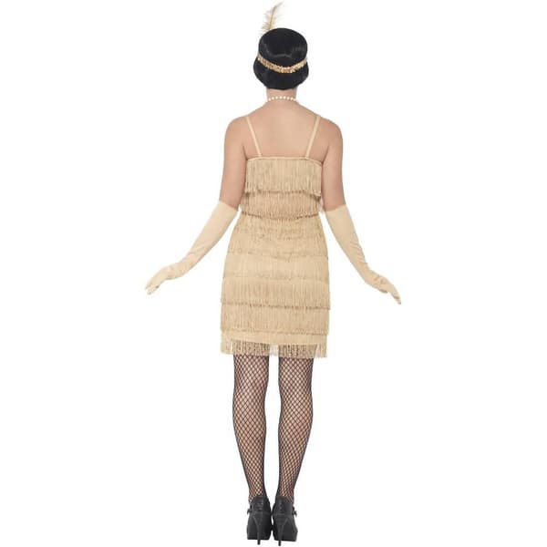 Smiffys Dam/Dam Flapper Kostymset S Guld Gold S
