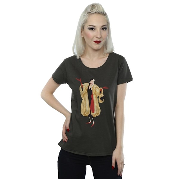 Disney Dam/Dam Classic Cruella De Vil Bomull T-shirt S Li Light Graphite S