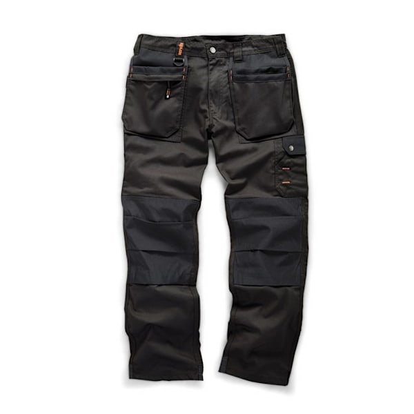 Scruffs Plus-arbetsbyxor för män 36R svart Black 36R