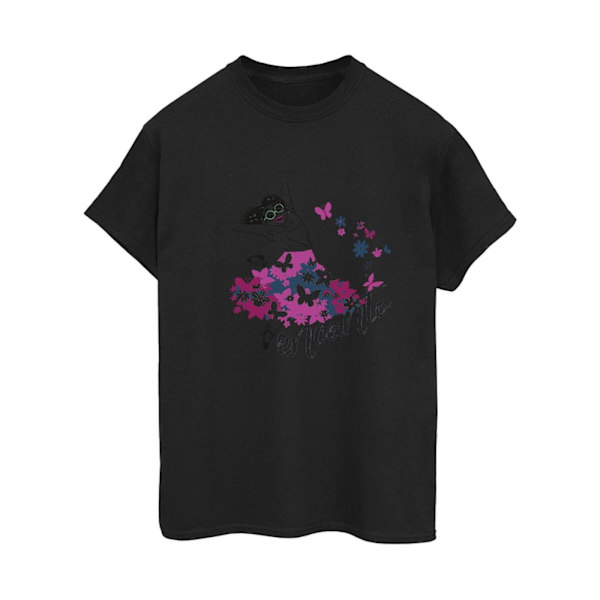 Disney Dam/Kvinnor Encanto Mirabel Blommig Bomull Pojkvän T- Black M