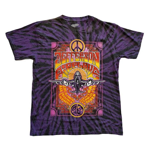 Jefferson Airplane Unisex Vuxen Live In San Francisco Tie Dye T Purple L
