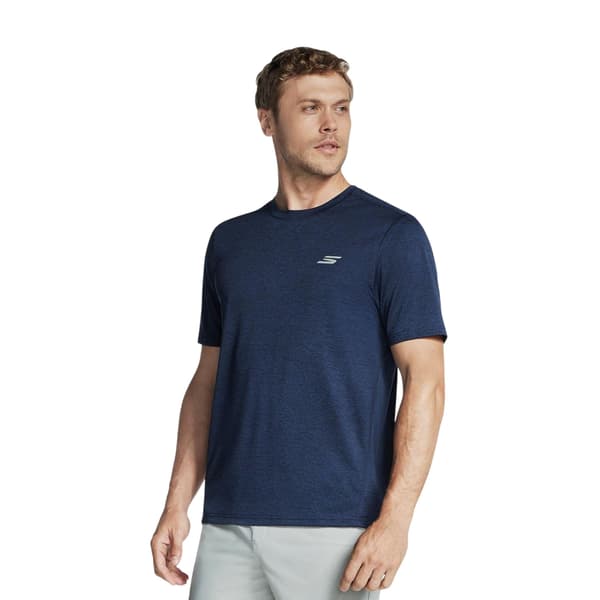 Skechers Herr Charge Performance Löpar-T-shirt S Marinblå Navy S