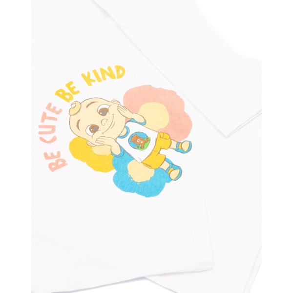 Cocomelon flickor vara söta vara snälla långärmad T-shirt 12-18 månader White 12-18 Months
