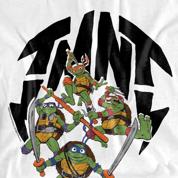 Teenage Mutant Ninja Turtles Herr Mutant Mayhem Turtle Shell T- White 3XL