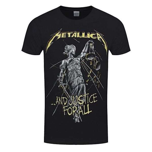 Metallica Unisex Adult And Justice For All Tracks Back Print T-Shirt Black M