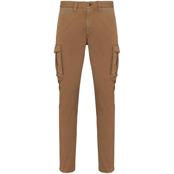 Native Spirit Herr Washed Cargo Byxor 28R Washed Dark Camel Washed Dark Camel 28R