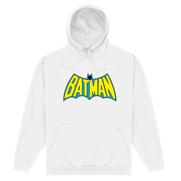 Batman Unisex Vuxen OG Logo Hoodie XL Vit White XL