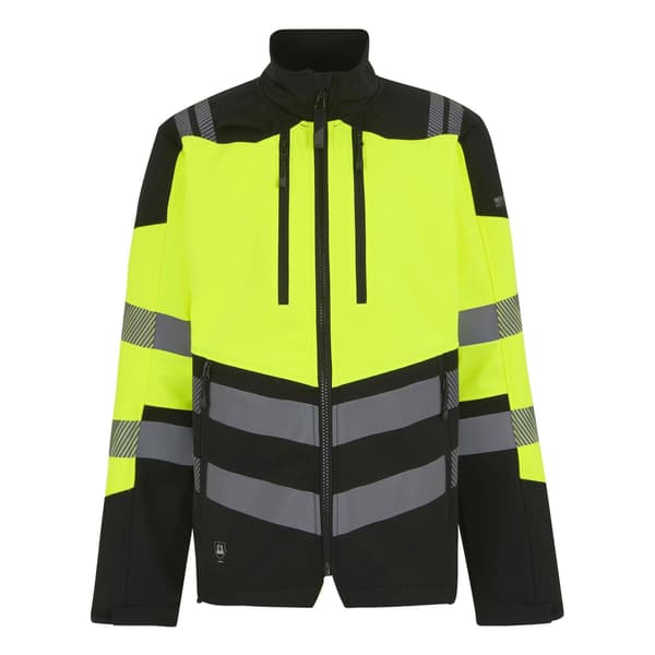 Regatta Professional Hi-Vis 3-lagers Soft Shell Jacka för män M Bl Black/Orange M