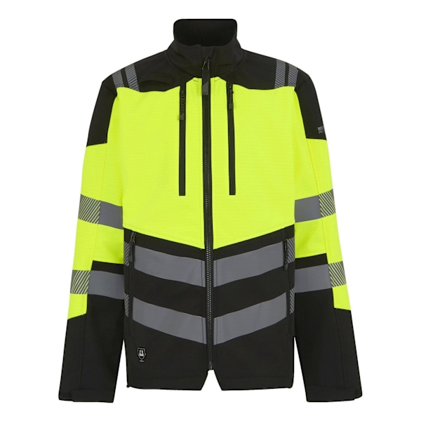 Regatta Professional Hi-Vis 3-lagers Soft Shell Jacka för Män XL B Black/Yellow XL