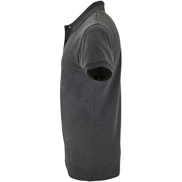 SOLS Herr Perfect Pique Kortärmad Poloskjorta L Charcoal Marl Charcoal Marl L