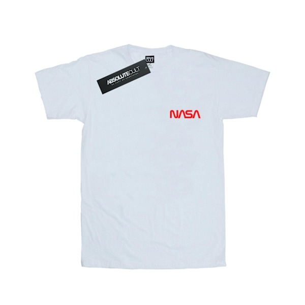 NASA Dam/Kvinnor Modern Logo Bröst Bomull Boyfriend T-Shirt S White S