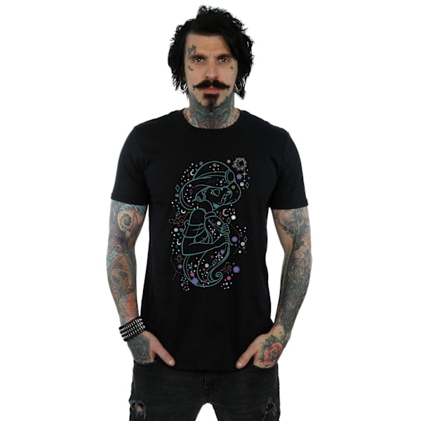 Disney Herr Aladdin Prinsessan Jasmine Skriven I Stjärnorna T-shirt Black 3XL