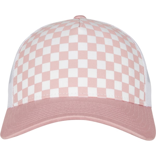 Flexfit by Yupoong Checkerboard Retro Trucker Cap One Size Ljus Light Rose/White One Size