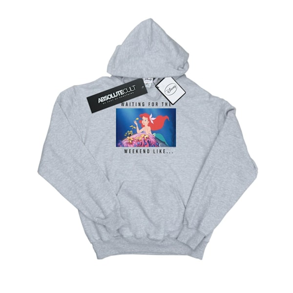 Disney Princess Ariel Herr Väntar På Helgen Hoodie XXL S Sports Grey XXL