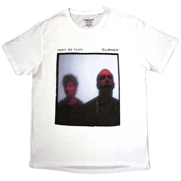 twenty one pilots Unisex Adult Röd Film T-Shirt S Vit White S