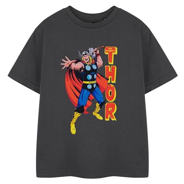 Thor Pojkar Kortärmad T-shirt 5-6 År Kolgrå Charcoal 5-6 Years