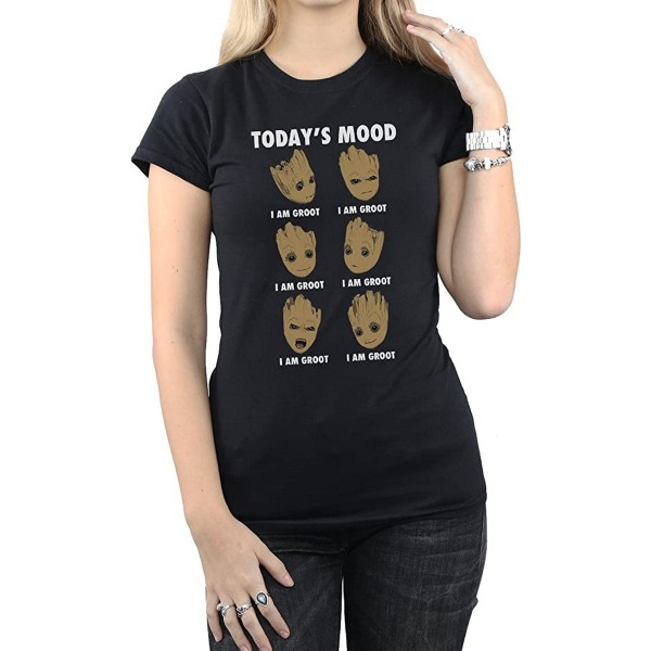 Guardians Of The Galaxy Womens/Ladies Today's Mood Baby Groot C Black L