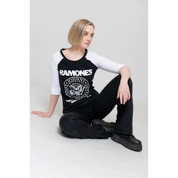 Ramones Dam/Dam First World Tour 1978 Raglan T-shirt 3XL Black/White 3XL