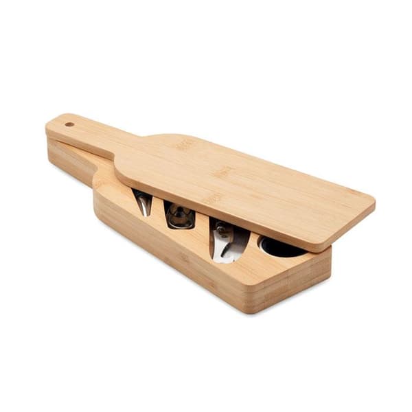 MidOcean Vinovault Set Bambuflaska Vinset One Size Trä Wood One Size