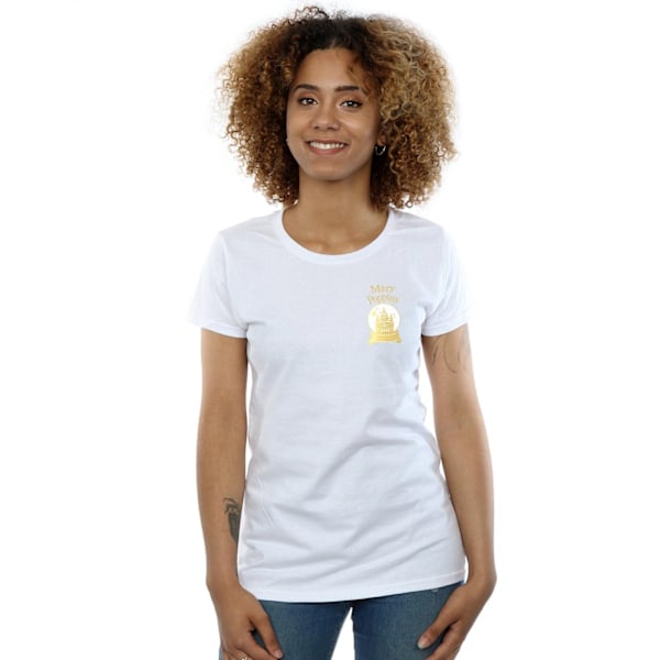Disney Dam/Kvinnor Mary Poppins Snowball Bröst Bomull T-shirt White M