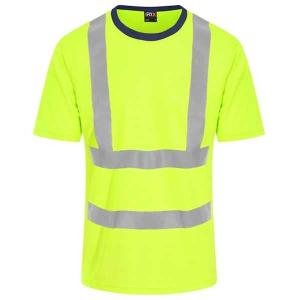 PRORTX Herr High-Vis T-shirt XL Hi Vis Gul/Marinblå Hi Vis Yellow/Navy XL